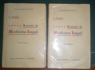 Tratado de Medicina Legal de L. Thoinot, 2 tomos