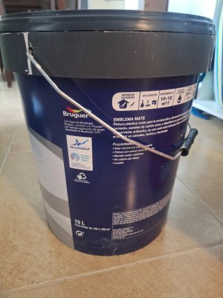 Pintura Bruguer 15 L Emblema Blanca Mate