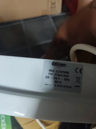 Calefactor Eléctrico Calunec Blanco Nuevo