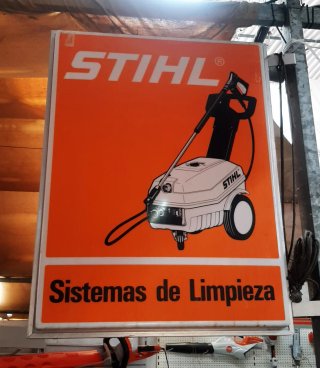 Cartel Stihl Vintage Iluminado