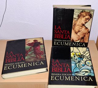 Primera edición Ecuménica Santa Biblia 3 tomos