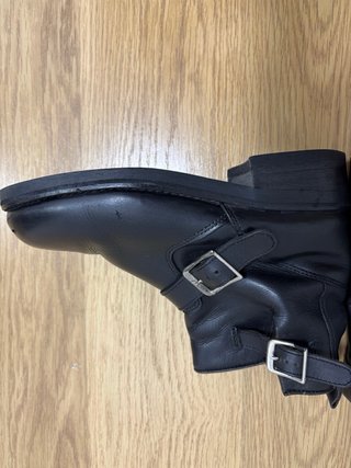 Botas moteras piel negras estética, custom