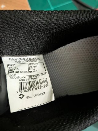 Zapatillas fútbol sala Decathlon Talla 31
