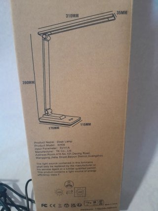 Lámpara LED Escritorio Negra