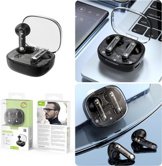 Auriculares Inalámbricos Bluetooth 5.3 Negros