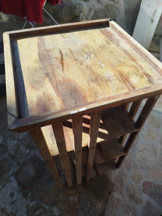 Mueble de madera estantería giratorio 50*50 y 98