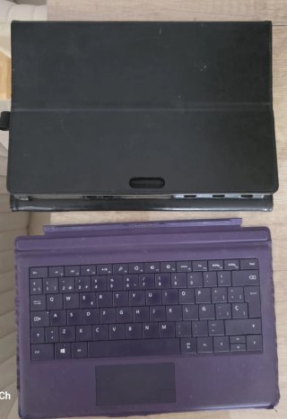 Funda y Teclado Microsoft Surface Morado/Negro