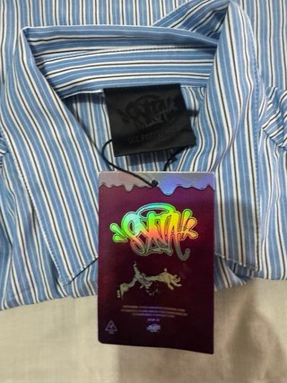 Camisa Syna World Rayas Azules Talla M