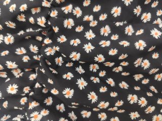 Mono corto floral negro