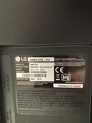 Televisor LG 32 Negro