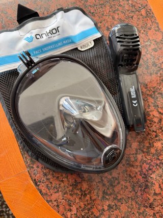 Máscara Snorkel Facial Completa Ankor Adulto