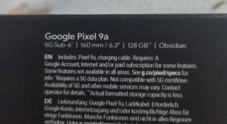 Google Pixel 9a Obsidiana