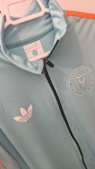 Sudadera Inter Miami Celeste y Naranja Talla L