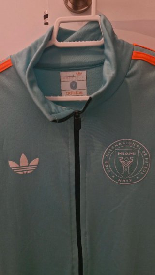 Sudadera Inter Miami Celeste y Naranja Talla L