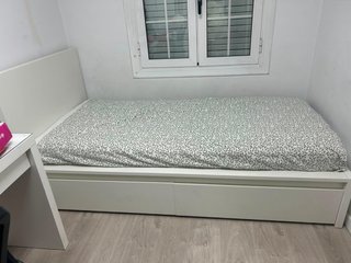 Cama Ikea 90x200 con cajones