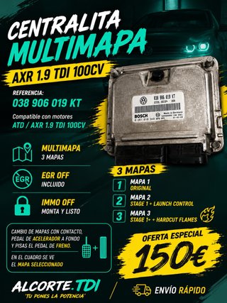 Centralita Multimapa AXR 1.9 TDI 100CV