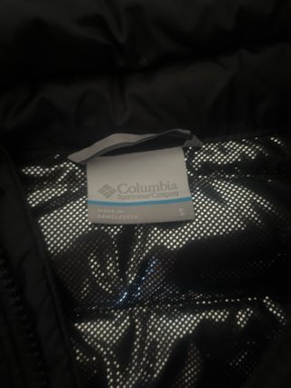 Chaleco Columbia Negro Sin Capucha