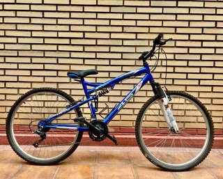 Bicicleta Top Bike Doble Suspensión Azul