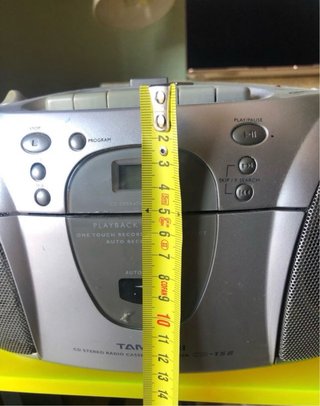 Radio CD Portátil Gris