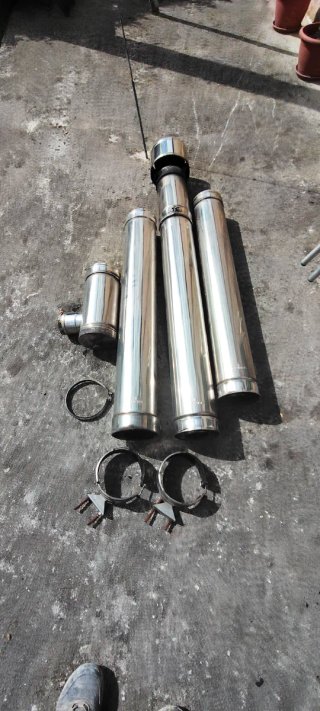 Chimenea de pellets metálica
