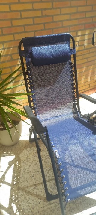 2 Sillones Plegables Playa/Terraza Azul
