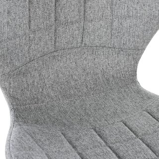 Set de 2 Taburetes de Bar Giratorios con Altura Ajustable, Taburetes de Cocina con Reposapiés y Respaldo de Tela, 47X51.5X89.5-111.5 Cm, Gris