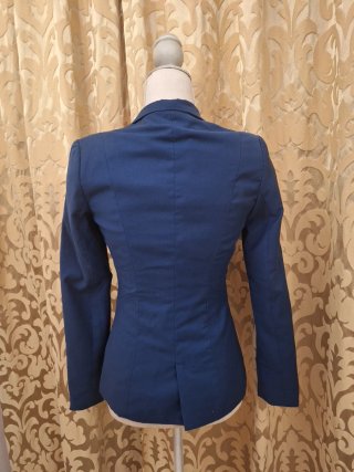 Chaqueta Blazer Bershka Azul Elegante
