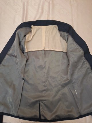 Chaqueta Blazer Bershka Azul Elegante