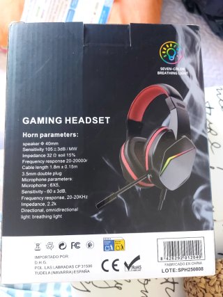 DHG E253 Gaming Headset con luz