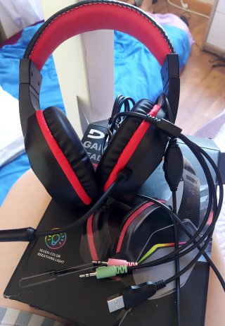 DHG E253 Gaming Headset con luz