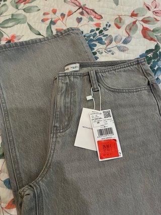 Pantalón Mango Teen Gris Talla 38