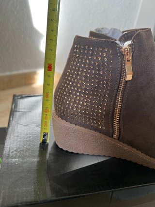 Botines Marrones con Strass Talla 37