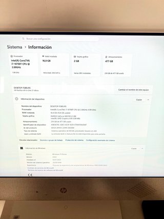 HP Pavilion All-In-One 27” | Intel i7 (10ª gen)