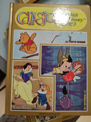 Lote de 6 tomos de peliculas de Walt Disney