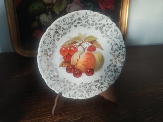 5 Platitos Porcelana Santa Clara Frutas