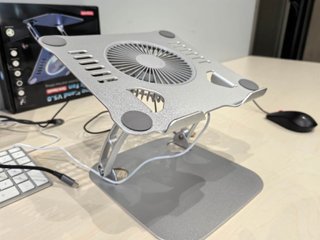 Soporte portátil con ventilador
