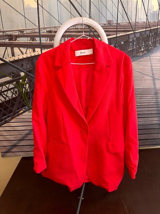 Blazer Bershka Rojo Intenso