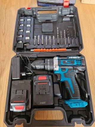 Taladro Atornillador Inalámbrico 21V + 2 Baterías