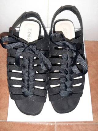 Sandalias Zapshop Negras Talla 38