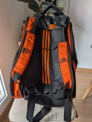 Paletero Adidas Barricade 1.9 Negro/Naranja