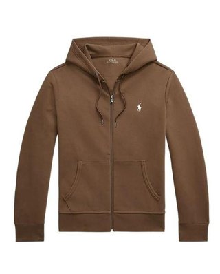 Sudadera Ralph Lauren Marrón con Cremallera