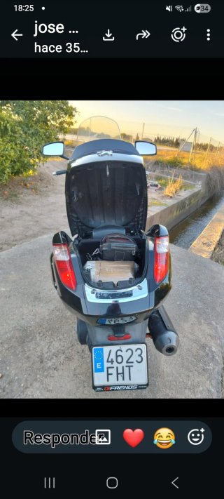 Peugeot Satelis 125cc Maxi Scooter Negra