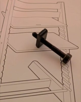 Tornillo y tuerca Stokke Trona