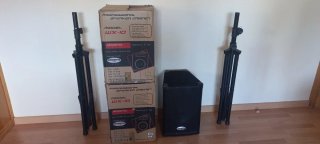 Equipo de sonido Akiyama: Amplificador, Mesa y Alt