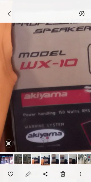 Equipo de sonido Akiyama: Amplificador, Mesa y Alt