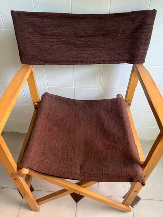 Silla Director Plegable Marrón