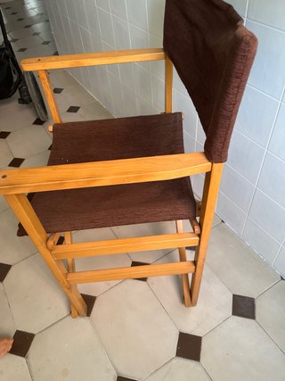 Silla Director Plegable Marrón