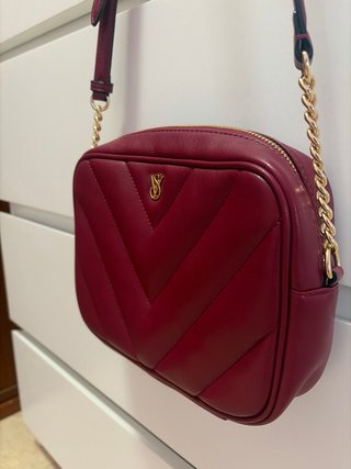 Bolso Victoria's Secret Frambuesa y Dorado