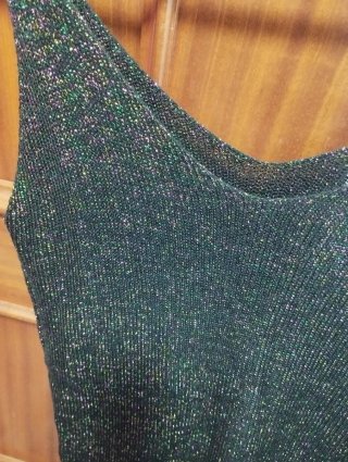 Camiseta tirantes brillante.