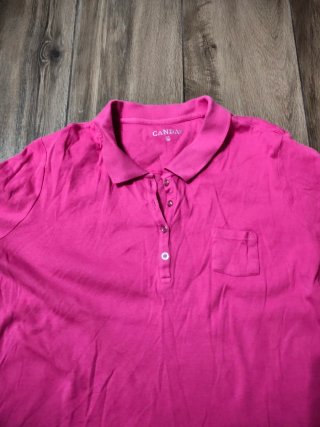 5 Polos Canda Mujer Talla XXXL Rayas Azul
